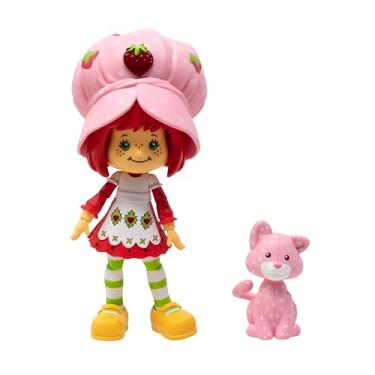 Imagem de Boss Fight Studio Classic Strawberry Shortcake Action Figure – Collectible, Scented Figurine with Removable Hat and Animal Companion – 1:12 Scale