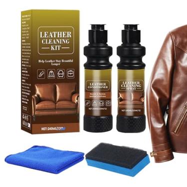 Imagem de Kit de Limpeza e Cuidados para Couro,Óleo De Reparação Para Couro,Condicionador para para Interior de Automóvel - para Sapatos Botas Bolsas Sofá Assento Carteira Automotivo Sofá Casaco