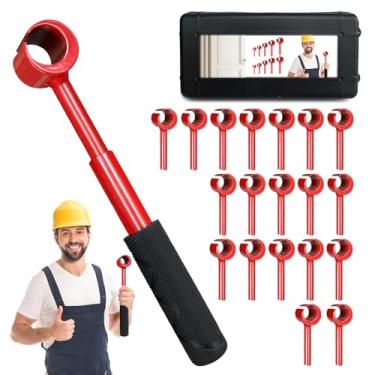 Imagem de Door Hinge Adjustment Tool Kit Door Gap Adjustment Tool for Precise Hinge Gap Adjustment Upgraded Hinge Gap Adjusting Wrench for Installation and Repair of Residential and Commercial-10