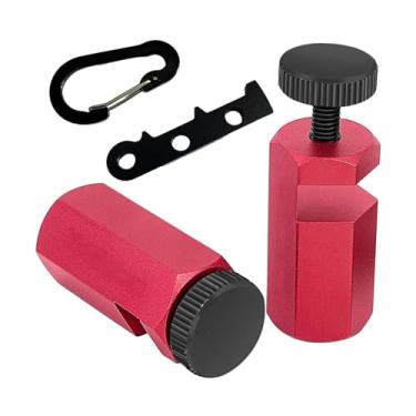 Imagem de Ｂｅｓｇａ Conjunto de 2 medidores de escada altos, medidores de escada hexagonais multifuncionais com suporte para esquadro de carpintaria.