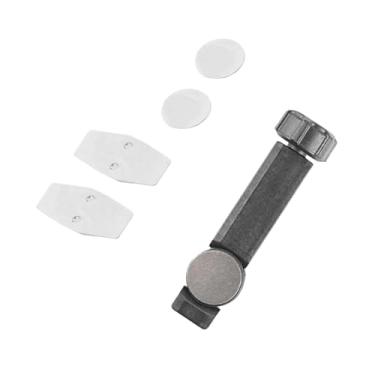 Imagem de SUKOUSRAM Ferramenta profissional retrator de pistão de freio PA6 Placas quadradas e redondas duplas de aço carbono com instalação magnética, compatível com vários pistões