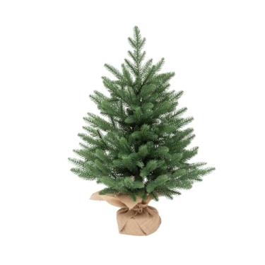 Imagem de Fenteer Árvore de Natal de mesa, planta verde sem enfeites, árvore de Natal artificial para decoração de festas, casa, quarto, de entrada e feriados, Abeto de 50 Cm
