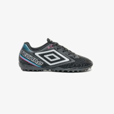 Imagem de Chuteira Society Umbro Techno II Jr - PRETO/CINZA 31-Masculino