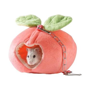 Imagem de Cama de Hamster,Animal de estimação inverno pendurado casa de frutas rede | Hamster Ninho de Dormir Pequenos Animais Casa de Cama para Hamsters Anões, Mini Ouriços