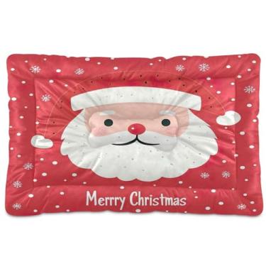 Imagem de SEHANY Cama de Natal para cães e gatos com fundo antiderrapante, cama de canil, colchão macio para animais de estimação, lavável, para cães pequenos, médios e grandes, gatos, 91 x 61 cm