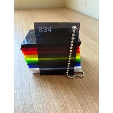 Imagem de Chapa de Acrílico Fumê Transparente 3mm 50x100cm Placa Premium Cast Virgem 100 por cento de Pureza | 0,5x1,0m Comunicação Visual | Dobrável | Corte a Laser | 500x1000mm