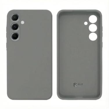 Imagem de Capa Case Compatível com Linha Galaxy A55 – Case Aveludada 3 Camadas Anti Impacto (Cinza)