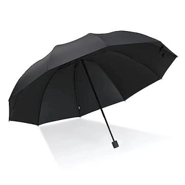 Imagem de LMJYU Guarda-chuva grande de vinil masculino chuva feminino guarda-chuva dobrável à prova de vento guarda-chuva para homens feminino guarda-sol paraguas
