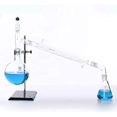Imagem de Living Equipment Lab Unidade de Destilação de Destilador de 1000 ml Conjunto de Destilação de Vidro Puro Equipamento de Experimento Químico Equipamento de Ensino