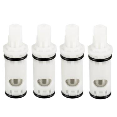 Imagem de HUAREW Kit de cartucho de torneira de substituição 1224 compatível com Moen, serve na maioria das torneiras e banheiras/chuveiros Moen de alça dupla (pacote com 4)