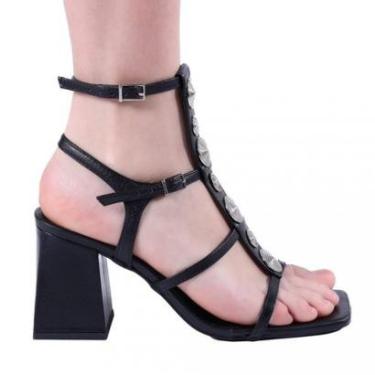 Imagem de Sandália Feminina Zariff com Aplicações Metalizadas 2007-6585-Feminino