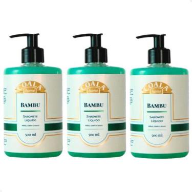 Imagem de Kit Coala 3 Sabonete Líquido Home Bambu 500ml