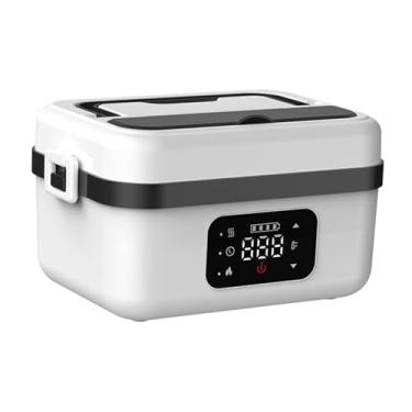 Imagem de Bothyi Lancheira Elétrica, Aquecedor de Alimentos, Aquecimento Rápido, Fácil de Transportar, para Uso Externo, Mantém a Temperatura, 1000ml, para Adultos, Ad, branco