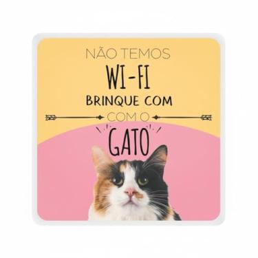 Imagem de Luminária Box Slim WiFi Cat USB, Polietileno, 20x18x5cm, LED 5W, Cabo 1.2m, Bivolt