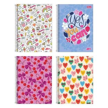 Imagem de Caderno Espiral Tilibra Colegial - Capa Dura 10m D+ Feminino 200 Folha