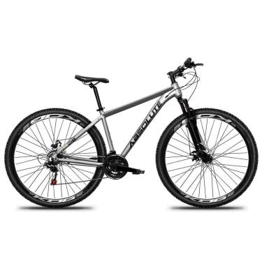Imagem de Bicicleta Aro 29 Absolute Nero 5 Alumínio 21v Freio A Disco Garfo Suspensão Mountain Bike cinza Tam: 21