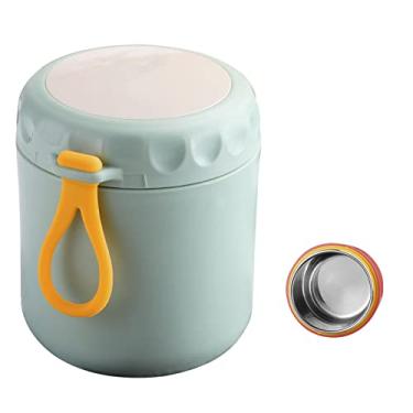 Imagem de Copo de Sopa Pot Alimentos Isolado Container Micro-ondável Caixa Almoço Portátil com Colher para Trabalhador Escritório