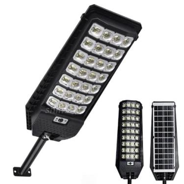 Imagem de Luminária Solar Externa 32 LEDs com Sensor de Presença, Controle Remoto, Múltiplos Modos de Iluminação, Alta Potência, Resistente à Chuva e Instalação Sem Fios para Ruas, Garagens, Jardins e Portões