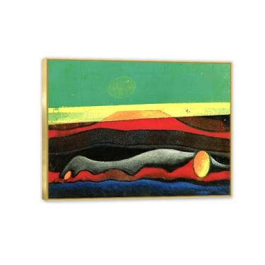 Imagem de Max Ernst Poster Uma Vida Dupla Reproduções de Pinturas Famosas Surrealismo Arte de Parede Tela Max Ernst Decoração de Parede para Presentes de Sala de Estar Emoldurado 65x50cm (66.0x48.3 cm)