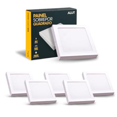 Imagem de Kit Painel Led Plafon Easy 18w 6500k Branco Frio Bivolt sobrepor Quadrado Alut By Avant (6)