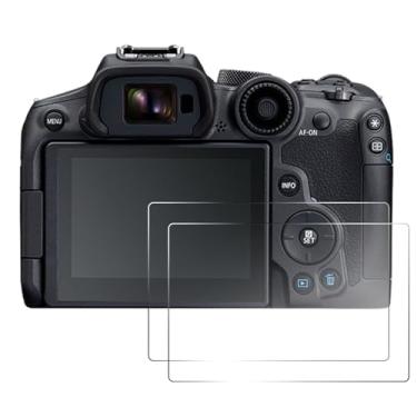 Imagem de pssped 2 peças protetoras de tela compatíveis com câmera Canon EOS R7 R6, película de vidro temperado transparente de 0,25 mm, ideal para viagens, vlogs, fotografia, entusiastas de câmera, criadores