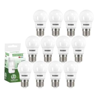 Imagem de 12 Lâmpada Bulbo Led Tkl 30 4,9w Taschibra Luz Neutro 4000k