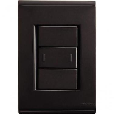 Imagem de Conjunto Tramontina 4x2 Com 1 Interruptor Paralelo 10 A 250 V Liz Grafite