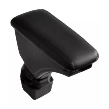 Imagem de Apoio De Braço Com Porta Objeto P/Honda Fit 2015 A 2021 (Preto - Costura Preta)