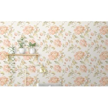Imagem de Rolo Papel de Parede Auto Adesivo Lavável Full-HD Interno ou Externo Flores e Floral(1,0 x 0,47 metros,05)