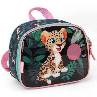 Imagem de Lancheira Escolar Luxcel Up4You Animal Onça Verde