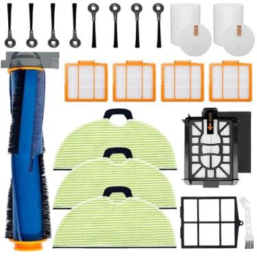 Imagem de Pacote com 22 peças de reposição para aspirador robô Shark UR2650WS AV2613WA Matrix Plus 2 em 1, acessórios com escova principal, filtros, filtro pré-e feltro, filtros de espuma pré-motor, esfregão