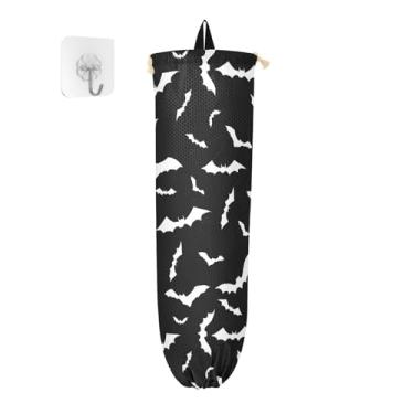 Imagem de Porta-sacos de plástico White Bats, organizador de sacos de cozinha, colecionador de sacolas de supermercado