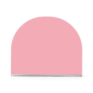 Imagem de Porta-guardanapos de acrílico rosa Shell, suporte de toalha de papel em forma de U, suporte de guardanapo para banheiro, dispensador de guardanapos