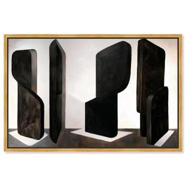 Imagem de Impressão em tela Bold Assertion III Boho Wall Decor por Art Remedy, moldura dourada, 76 x 50 cm