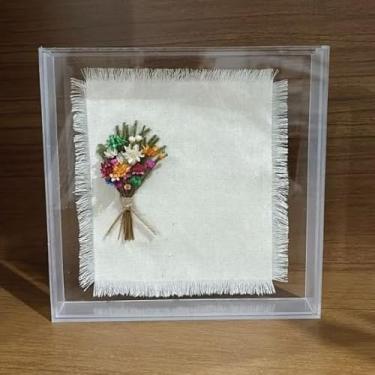 Imagem de Moldura Caixa Quadro Acrílico Transparente Cristal Para Mesa Aparador Estante – Foto Diploma Arte(30 x30 x 7)