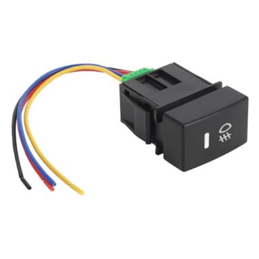 Imagem de aqxreight 4 Polos 12V Push Com Luzes Indicadoras de Fundo LED Compatíveis Com Faróis de Neblina DRL LED Light para BR-V CITY FIT JAZZ HR-V Vezel Luzes DRL Tiras para 4 Polos 12V Push Switch4