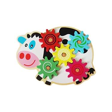 Imagem de Fiocias Painel Sensorial Faça Você Mesmo, Material para Desenvolvimento Da Coordenação, Brinquedo Sensorial para Educação Infantil, Ideal para Presente, Engrenagem