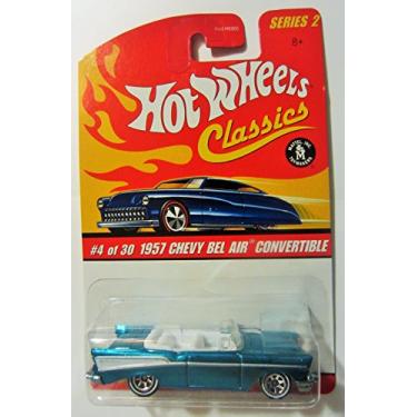 Imagem de Hot Wheels 1957 Chevy BEL AIR Convertible (Aqua) 2005 Classics 1:64 Scale Series 2 Die Cast Vehicle