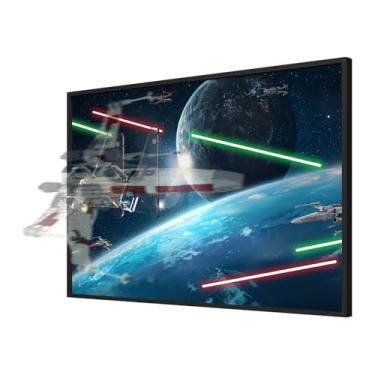 Imagem de Display Wall Board Compatible with Lego 75301 X-Wing Fighter Building Set, Premium Acrylic Art Frame with Secure Brick Holder, Space Battle Backdrop, Easy Installation Kit Included