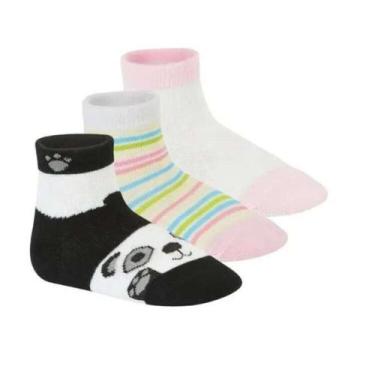 Imagem de Meias Molekinha Medio Bebe, Pto, Rosa, 23/27