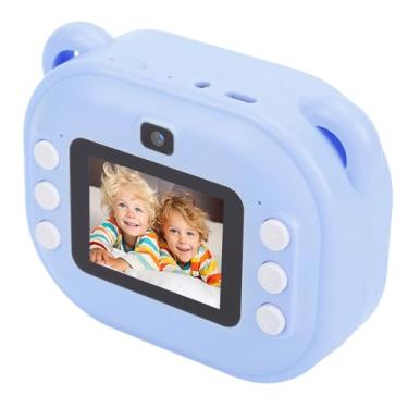 Imagem de Akozon Câmera Digital de Impressão Instantânea 48MP para Crianças Com Impressão Térmica Portátil Zoom 16X (Azul celeste)