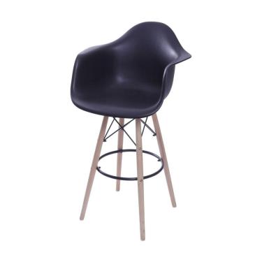 Imagem de Banqueta Pp Com Braço Dkr OR Design Preto