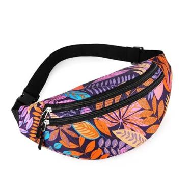 Imagem de BCMCBV Bolsa de cintura esportiva feminina e masculina bolsa de cintura à prova d'água pochete carteira masculina bolsa de cinto portátil para telefone bolsas de telefone, Laranja, One Size