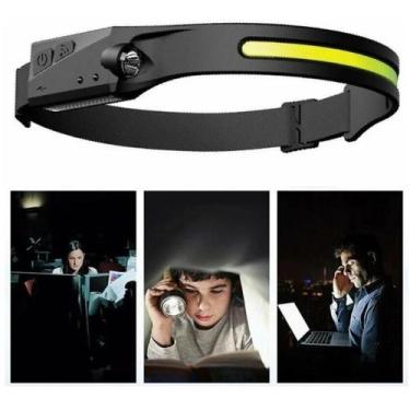 Imagem de Lanterna Led Branco De Cabeça Super Forte Profissional Usb - Home Good