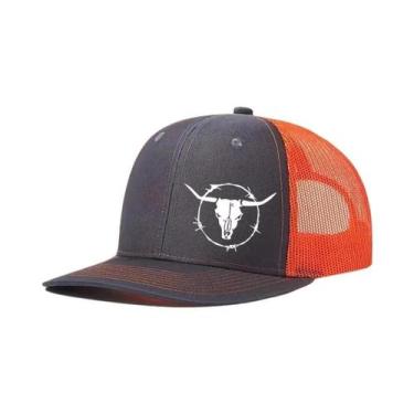 Imagem de Boné De Beisebol De Malha Com Estampa De Cabeça De Touro Para Esportes