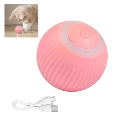 Imagem de Bola Giratoria Gato Felino Pet Bolinha Animal de Estimaçao USB Bateria