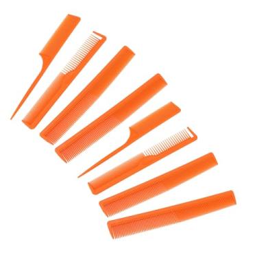 Imagem de Dioche Conjunto de Pente de Cabelo Profissional, 8 Peças, Ferramentas de Corte de Dentes Finos e Largos para Salão de Beleza, Estilo de Qualidade Em Casa, Feito de Plástico Durável