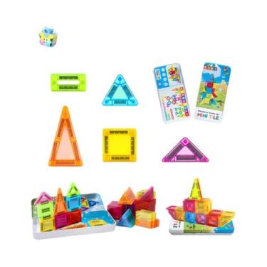 Imagem de Blocos De Construção Magnéticos Para Crianças, Brinquedos Educativos M