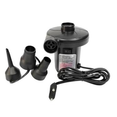 Imagem de Inflador Eletrico Bomba Ar 12V 75W Colchao Barco E Inflaveis Entrada A