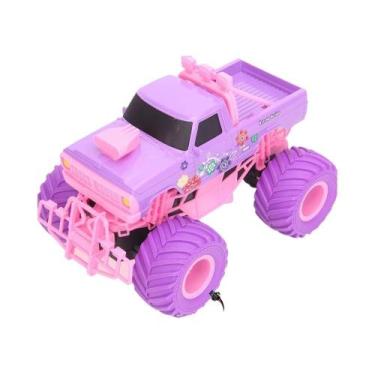 Imagem de Caminhonete Elétrica RC Rosa, Brinquedo De Controle Remoto Para Crianç